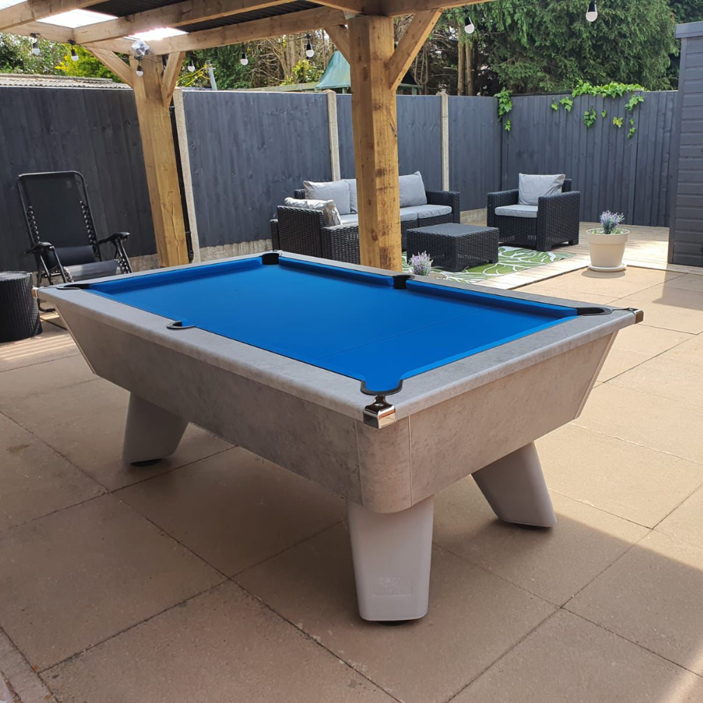 Cry Wolf Outdoor Slate Bed Pool Table Urban Grey