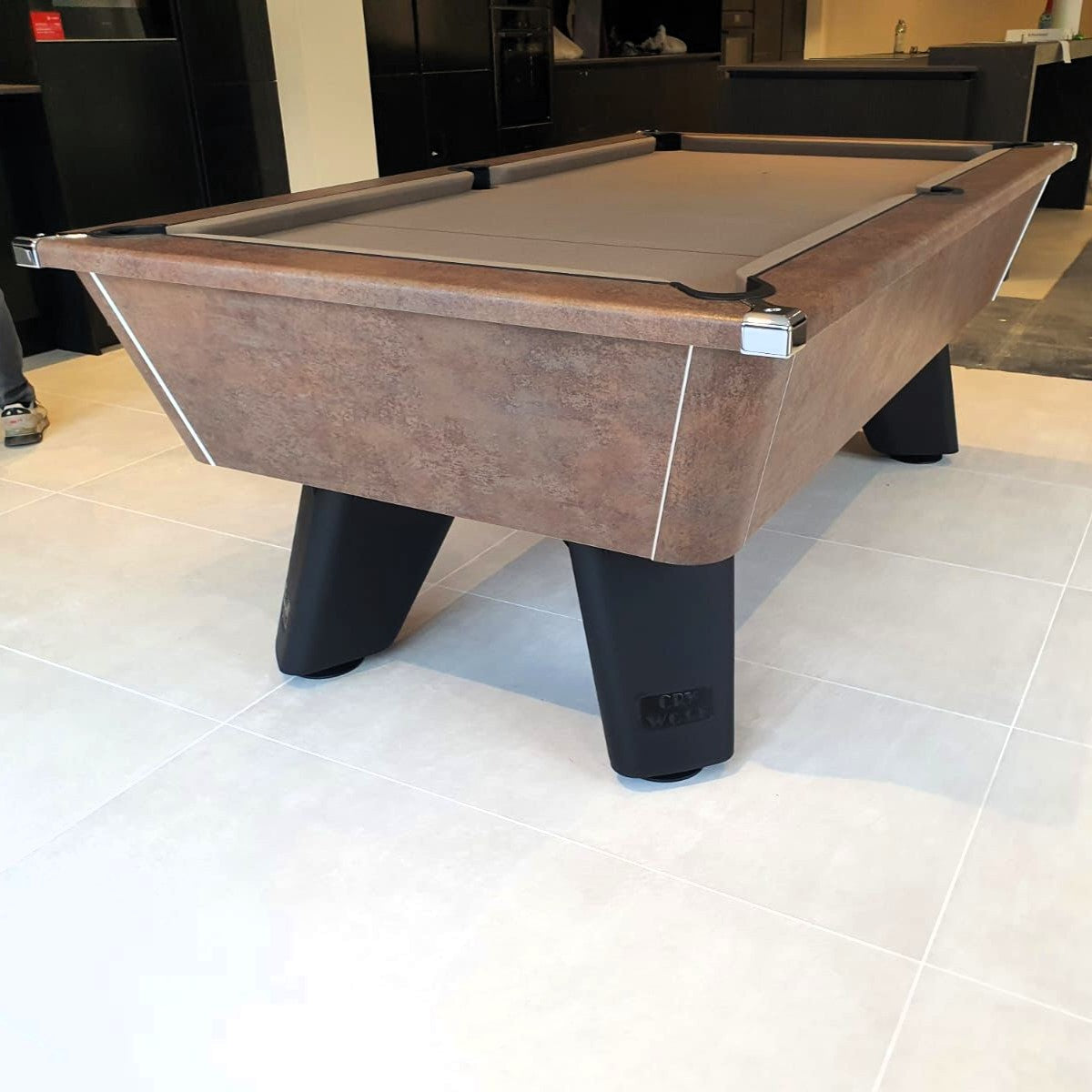 Cry Wolf Indoor Slate Bed Pool Table Italian Bronze
