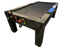 Load image into Gallery viewer, Superpool Gloss Black Vintage Classic Free play Pool Table