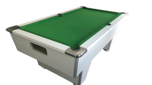 RECONDITIONED 7' x 4' White Gatley Club Free Play Pool table