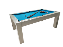 Load image into Gallery viewer, 7&#39; Gloss White Revolution American Pool Dining Table by SUPERPOOL.