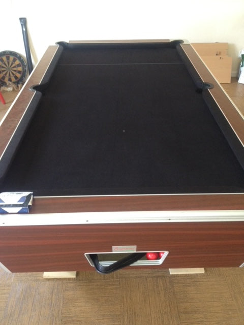 RECONDITIONED 7' x 4' Rosewood Original Supreme Winner Free Play Pool Table