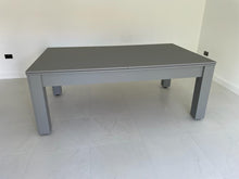 Load image into Gallery viewer, SATIN GREY Rosetta English Slate Bed Pool Dining Table by SUPERPOOL.