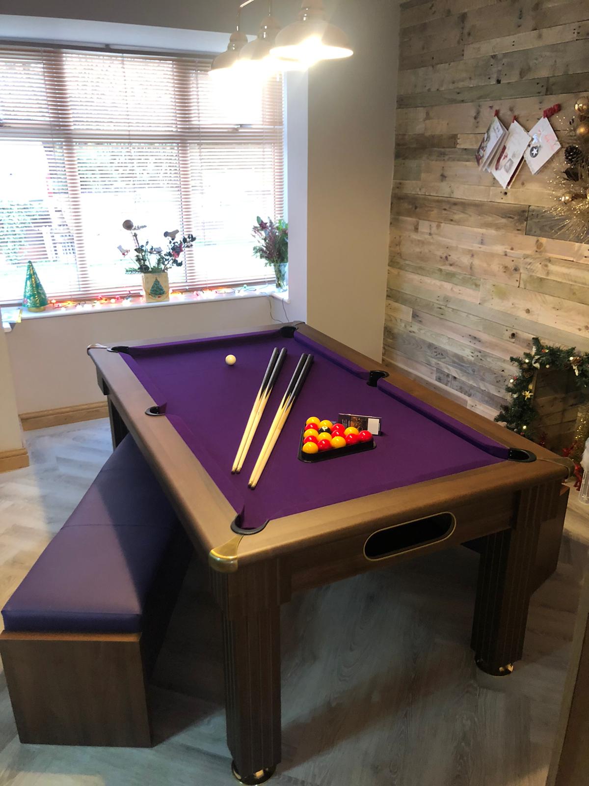 DARK WALNUT Supreme Classic Pool Diner