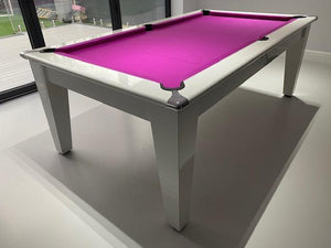 Supreme Gloss White Laminate Finish Classic Meeting Pool Table *EXCLUSIVE to SUPERPOOL*