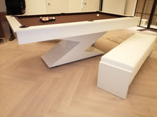 Load image into Gallery viewer, Gloss White LIGHTNING Pool Diner Table by Superpool UK