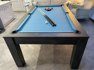Monaco Grey Rosetta English Pool Dining Table by SUPERPOOL.