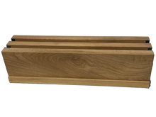 Load image into Gallery viewer, Walnut-finished table panels for the Santa Fe Walnut Rosetta dining pool table.