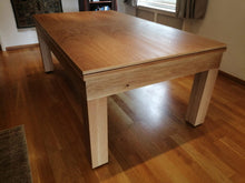 Load image into Gallery viewer, Natural oak dining table with a smooth wooden finish.