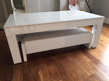 Load image into Gallery viewer, Duo Milano Piano White Gloss Finish Dining Entertainment Table