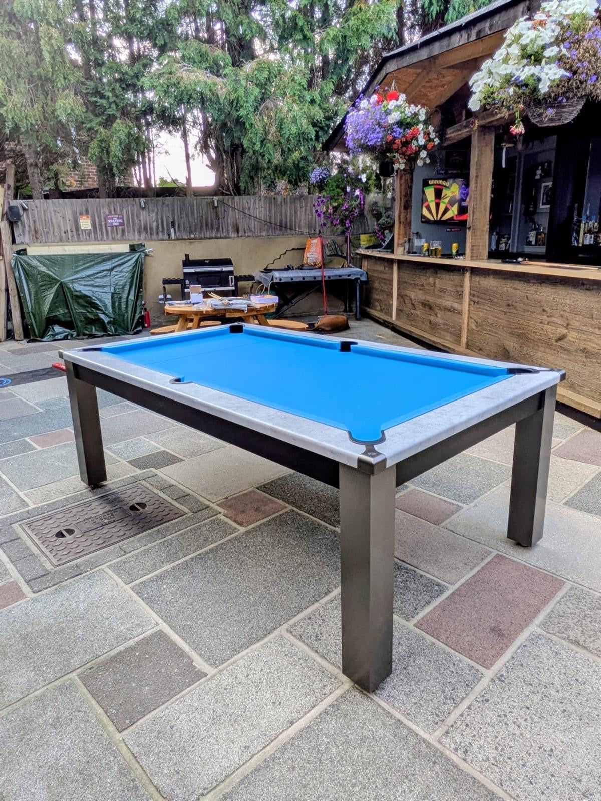 The Cry Wolf Alfresco Outdoor Pool Dining Pool Table