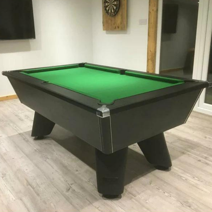 Cry Wolf Indoor Slate Bed Pool Table Black