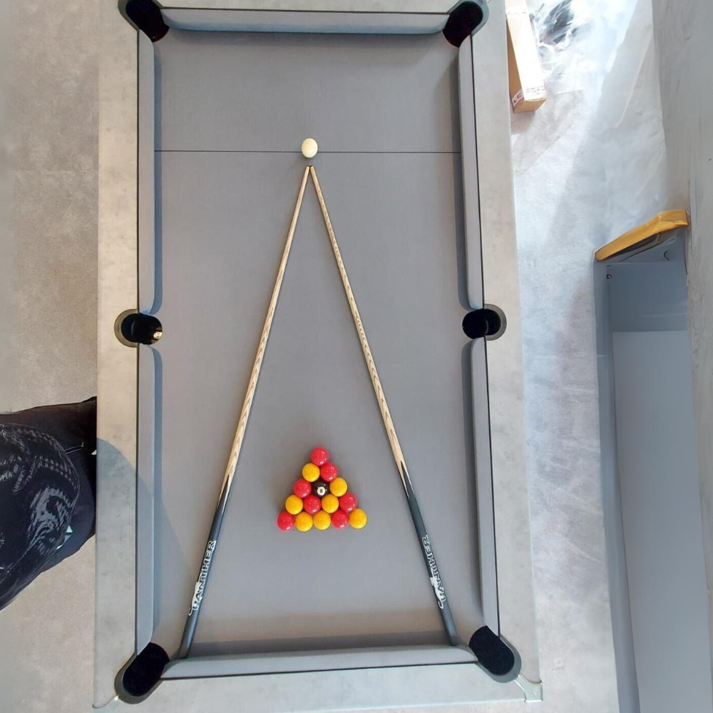 Cry Wolf Indoor Slate Bed Pool Table Urban Grey