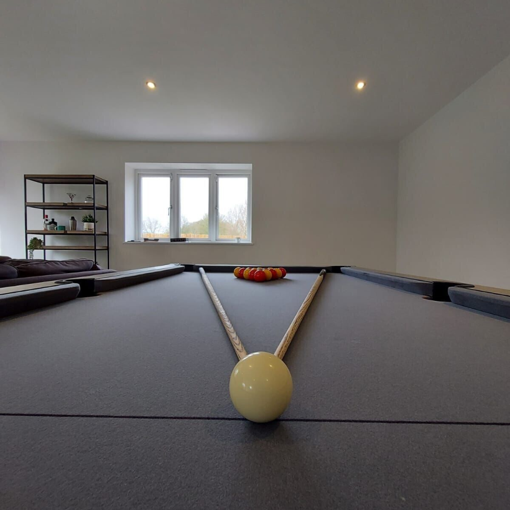 Cry Wolf Indoor Slate Bed Pool Table Urban Grey