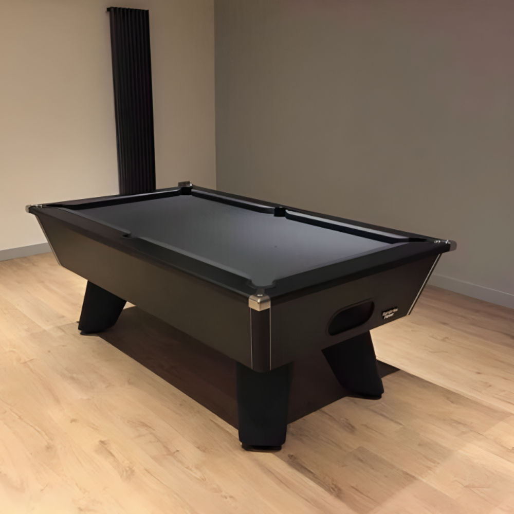 Cry Wolf Indoor Slate Bed Pool Table Black
