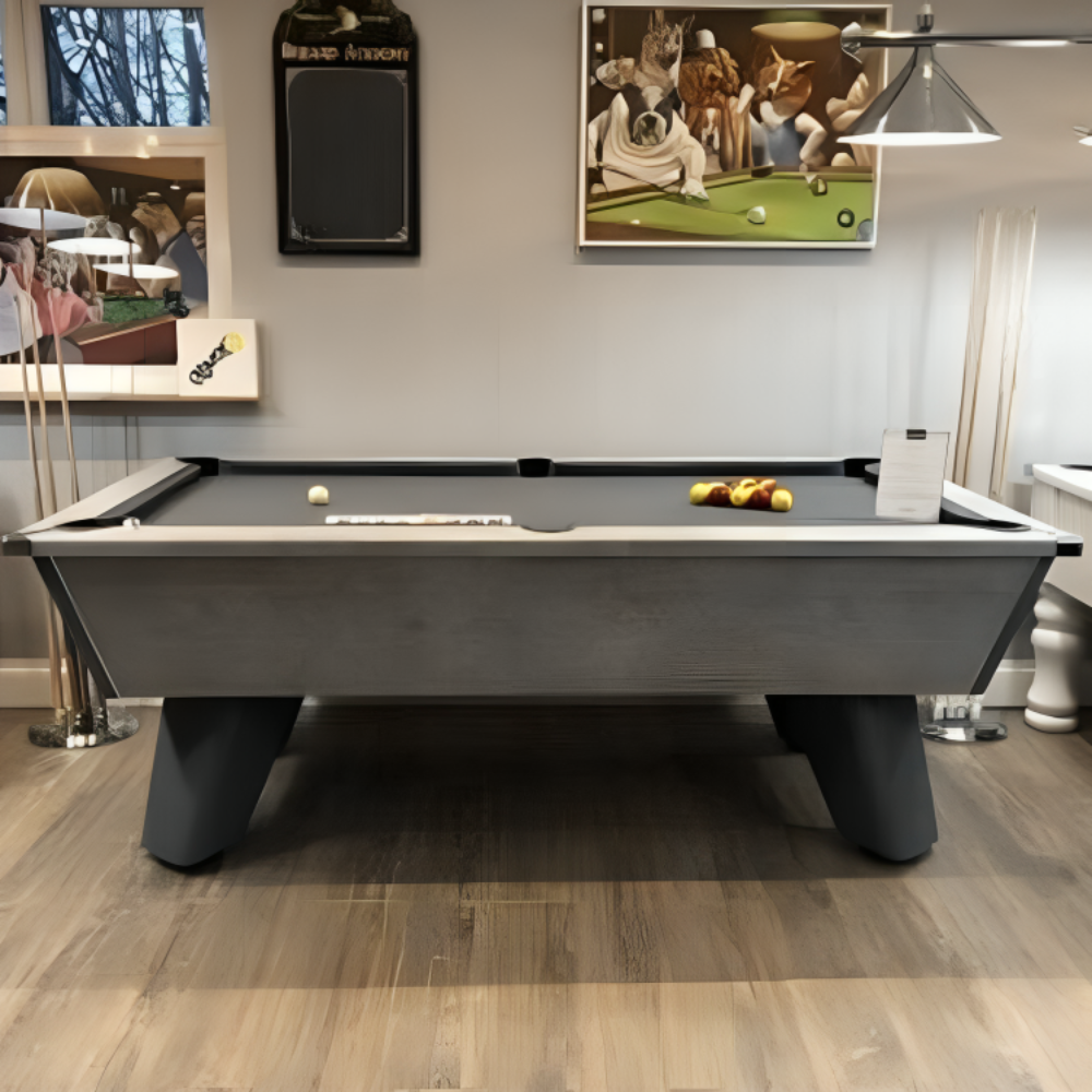 Cry Wolf Indoor Slate Bed Pool Table Urban Grey