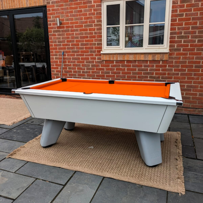 Cry Wolf Outdoor Slate Bed Pool Table White