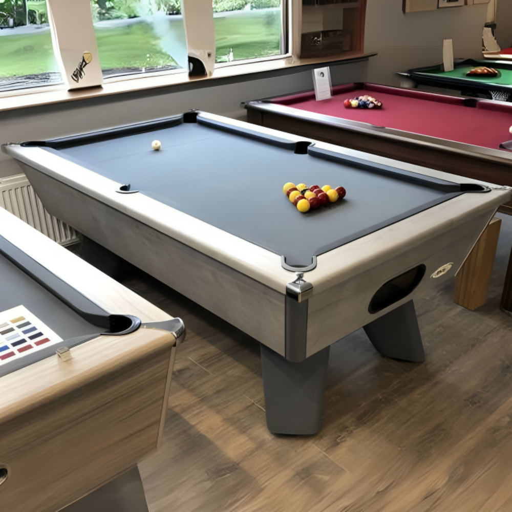 Cry Wolf Indoor Slate Bed Pool Table Urban Grey