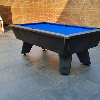 Cry Wolf Outdoor Slate Bed Pool Table Black