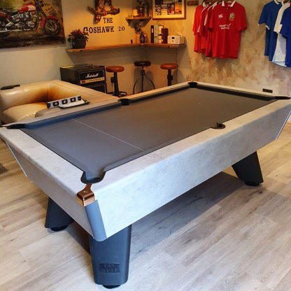 Cry Wolf Indoor Slate Bed Pool Table Urban Grey