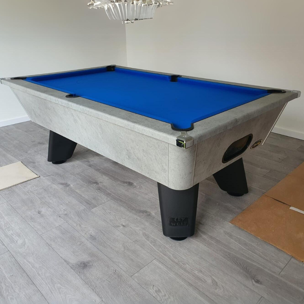 Cry Wolf Indoor Slate Bed Pool Table Urban Grey