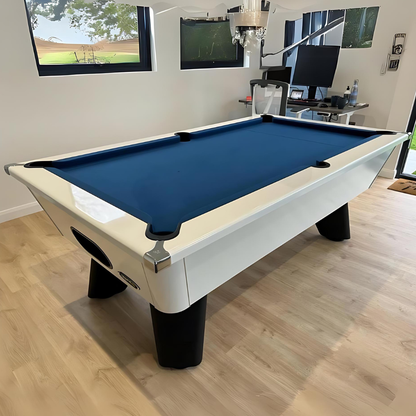 Cry Wolf Indoor Slate Bed Pool Table White