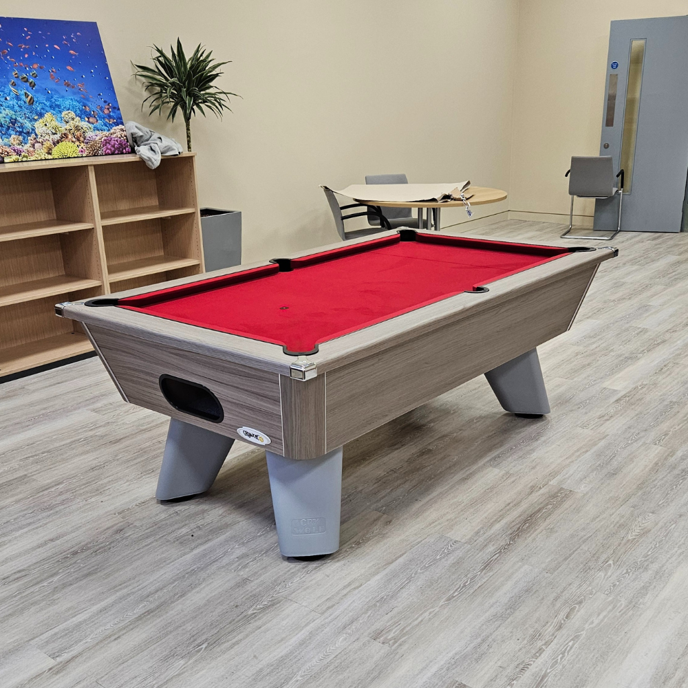 Cry Wolf Indoor Slate Bed Pool Table Driftwood