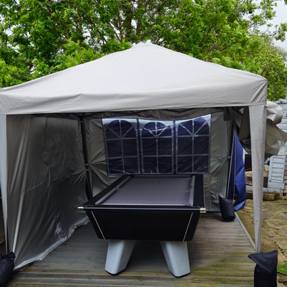 Cry Wolf Outdoor Slate Bed Pool Table Black