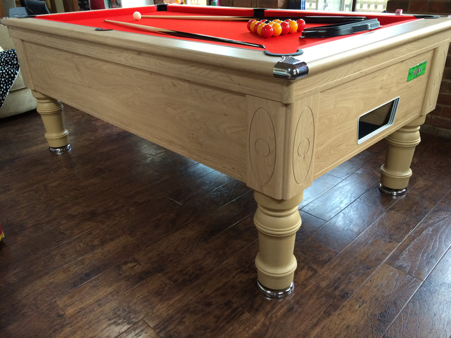 Reconditioned Oak Supreme Prince 6' x 3' Free Play Slate Table (In Stock Now)