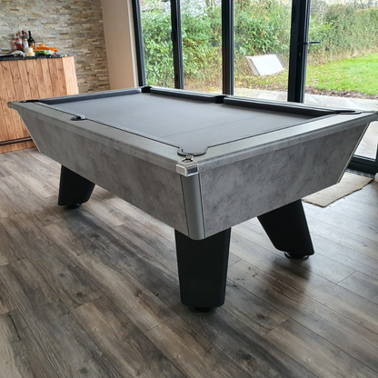 Cry Wolf Indoor Slate Bed Pool Table Urban Grey