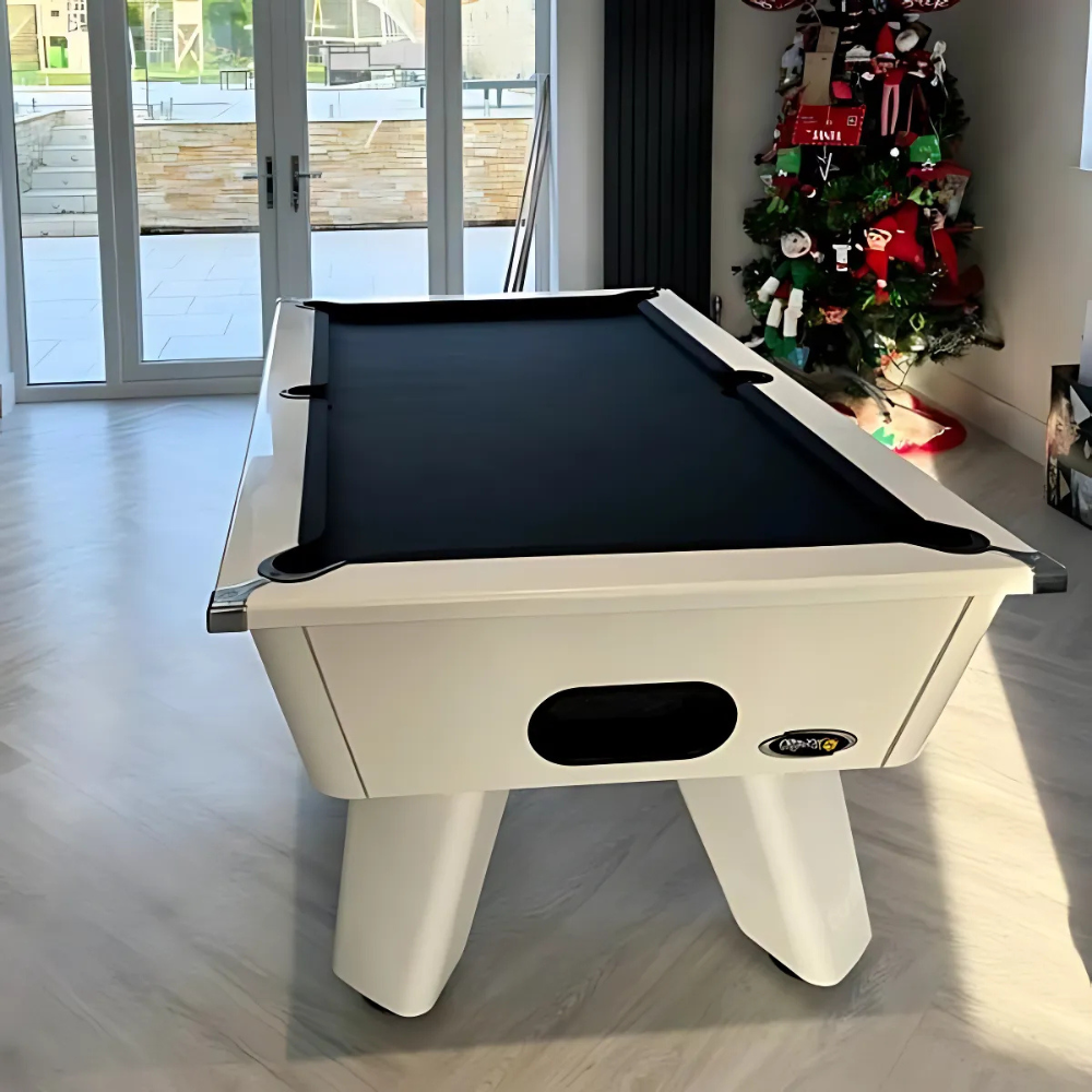 Cry Wolf Indoor Slate Bed Pool Table White