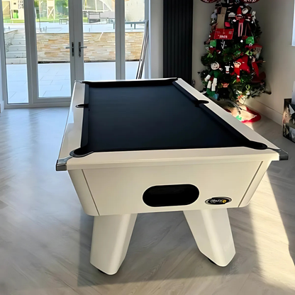 Cry Wolf Indoor Slate Bed Pool Table White