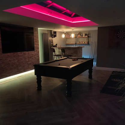 Cry Wolf Turned Leg Slate Bed Pool Table Black