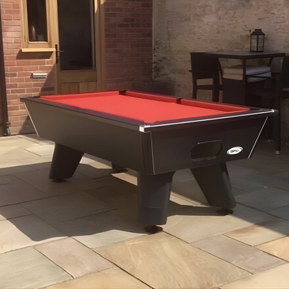Cry Wolf Outdoor Slate Bed Pool Table Black