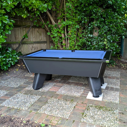 Cry Wolf Outdoor Slate Bed Pool Table Black