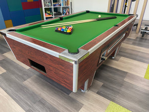***RECONDITIONED*** 7' x 4' Rosewood Superleague Free Play Pool table