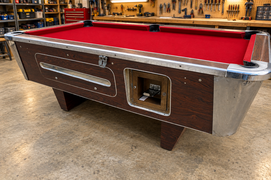 RECONDITIONED 7' x 4' Walnut ALCA Free Play Pool table