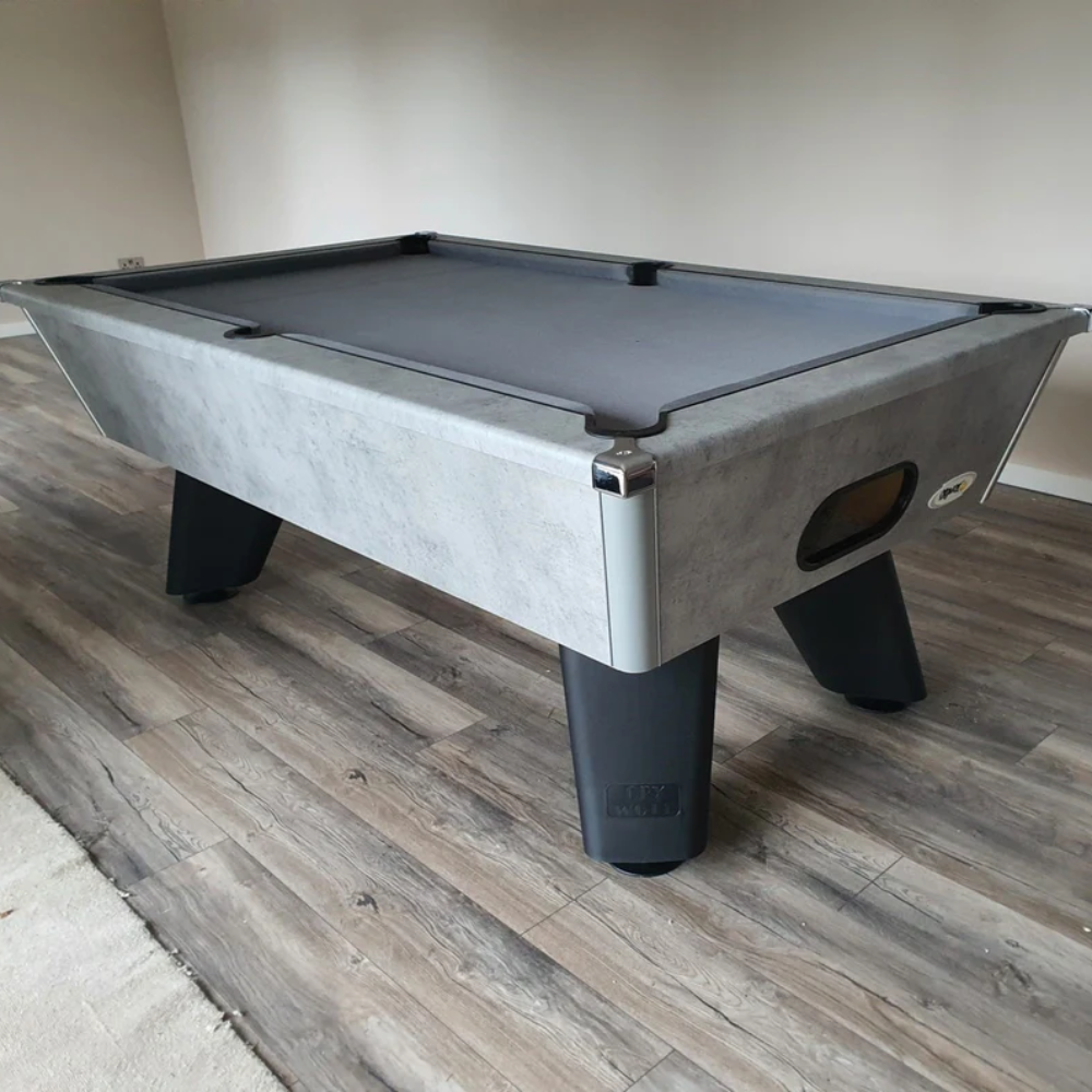 Cry Wolf Indoor Slate Bed Pool Table Urban Grey