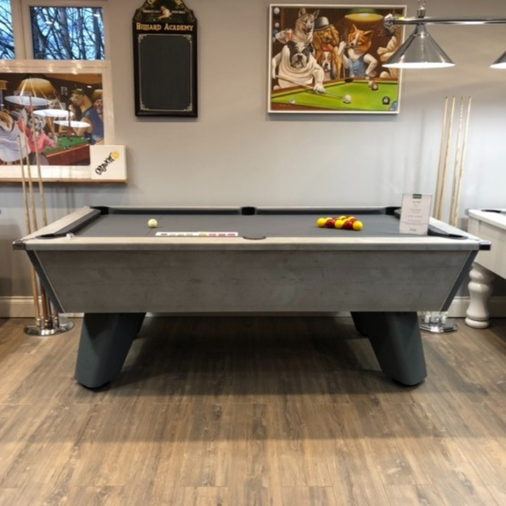 Cry Wolf Indoor Slate Bed Pool Table Urban Grey