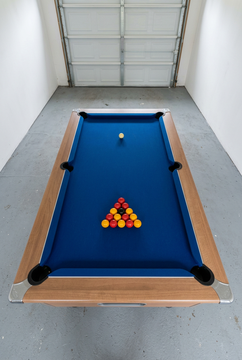 6’ Reconditioned Walnut 6’ DPT Emirates Pool table