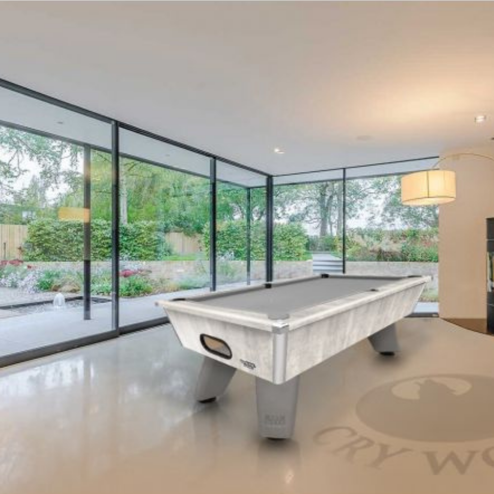 Cry Wolf Indoor Slate Bed Pool Table Urban Grey