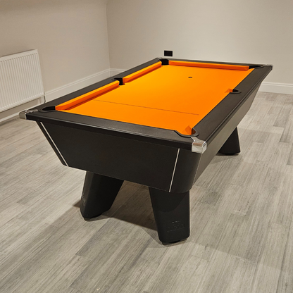 Cry Wolf Indoor Slate Bed Pool Table Black