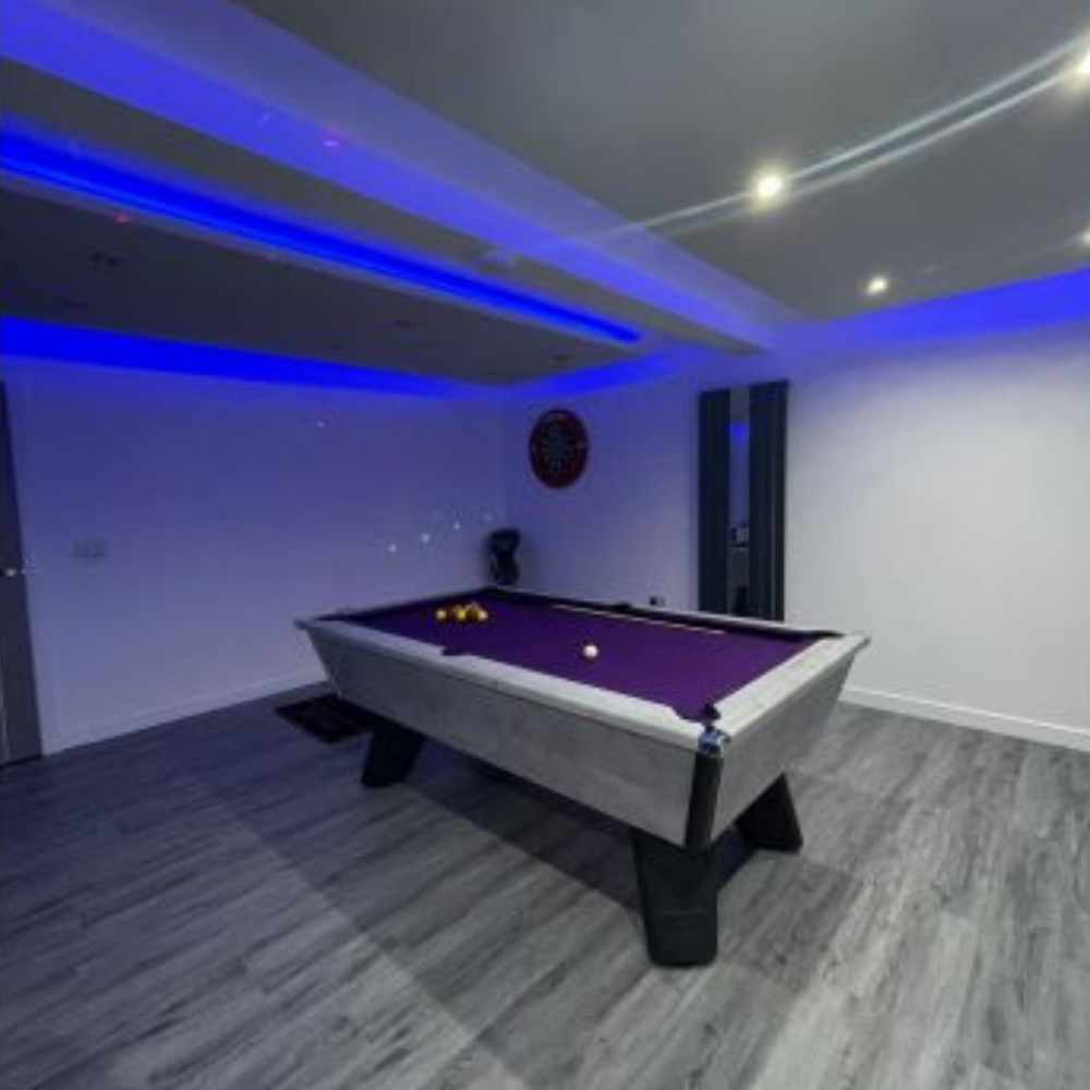 Cry Wolf Indoor Slate Bed Pool Table Urban Grey