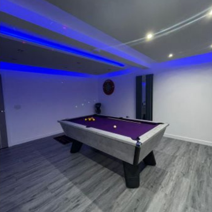 Cry Wolf Indoor Slate Bed Pool Table Urban Grey