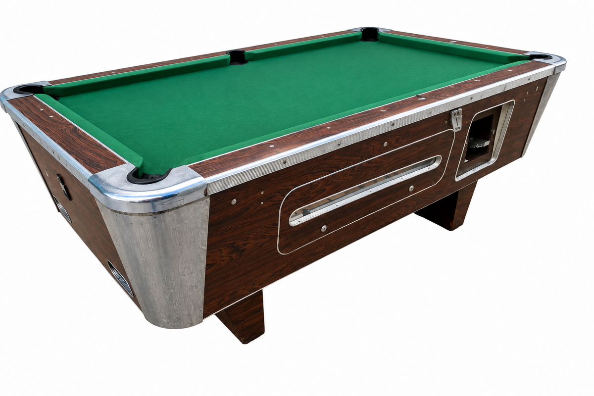 RECONDITIONED 7' x 4' Walnut ALCA Free Play Pool table