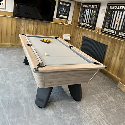 Cry Wolf Indoor Slate Bed Pool Table Driftwood