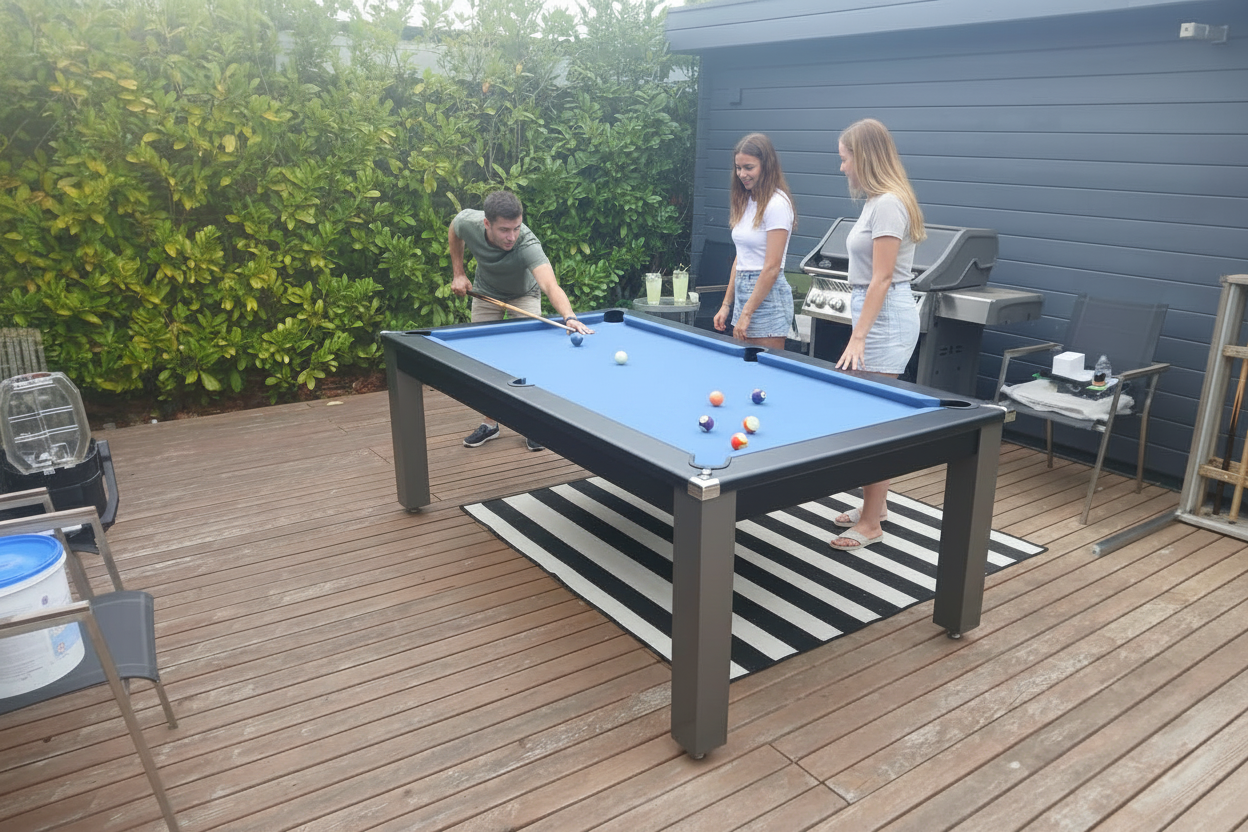 The Cry Wolf Alfresco Outdoor Pool Dining Pool Table