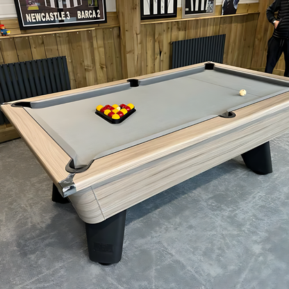 Cry Wolf Indoor Slate Bed Pool Table Driftwood