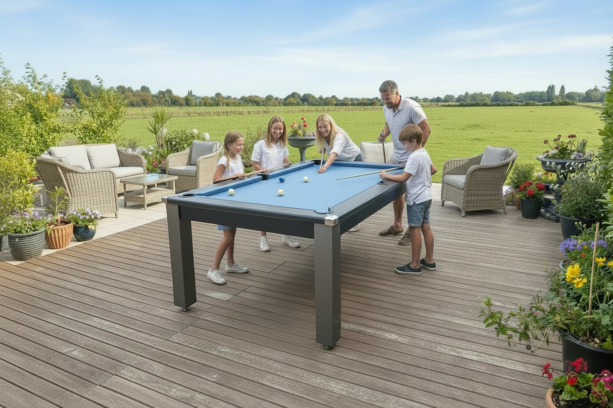 The Cry Wolf Alfresco Outdoor Pool Dining Pool Table