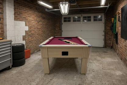 6’ Reconditioned Light Oak 6’ DPT Emirates Pool table